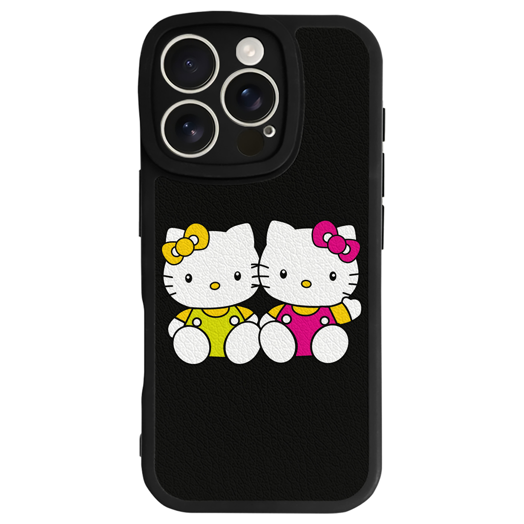 （画像用） Hello Kitty ハローキティ 【iPhone 16シリーズ対応】シリコンスマホケース（レザー調） 材質：シリコン